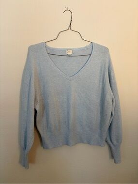 A New Day V-Neck Women's Sweater in Light Blue